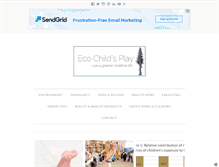 Tablet Screenshot of ecochildsplay.com